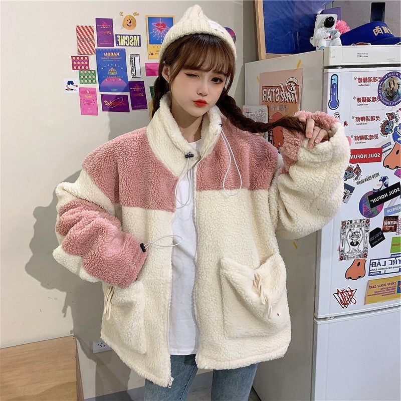 Lamb Plush Japanese Winter Coat