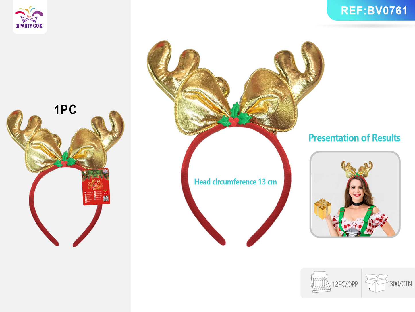 Christmas Headband 1pc